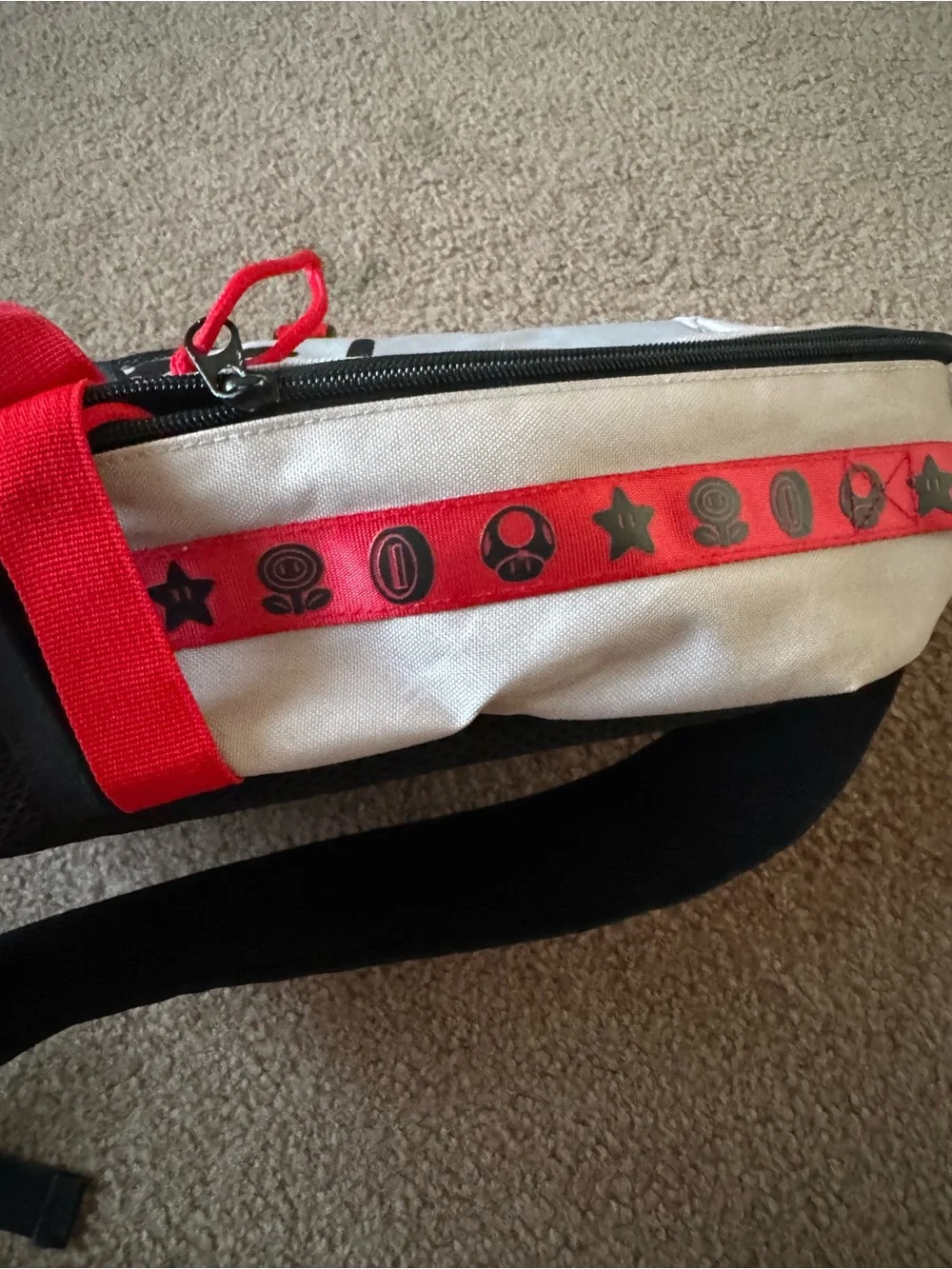 Super Mario Backpack with Red Accents